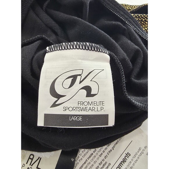 GK Elite Pixelated Metallic Racerback Cotton Tank Leotard Bodysuit AL Adult L - Picture 10 of 16